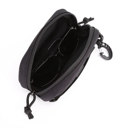 2-Piece Black Zipped Eyewear Case Set
