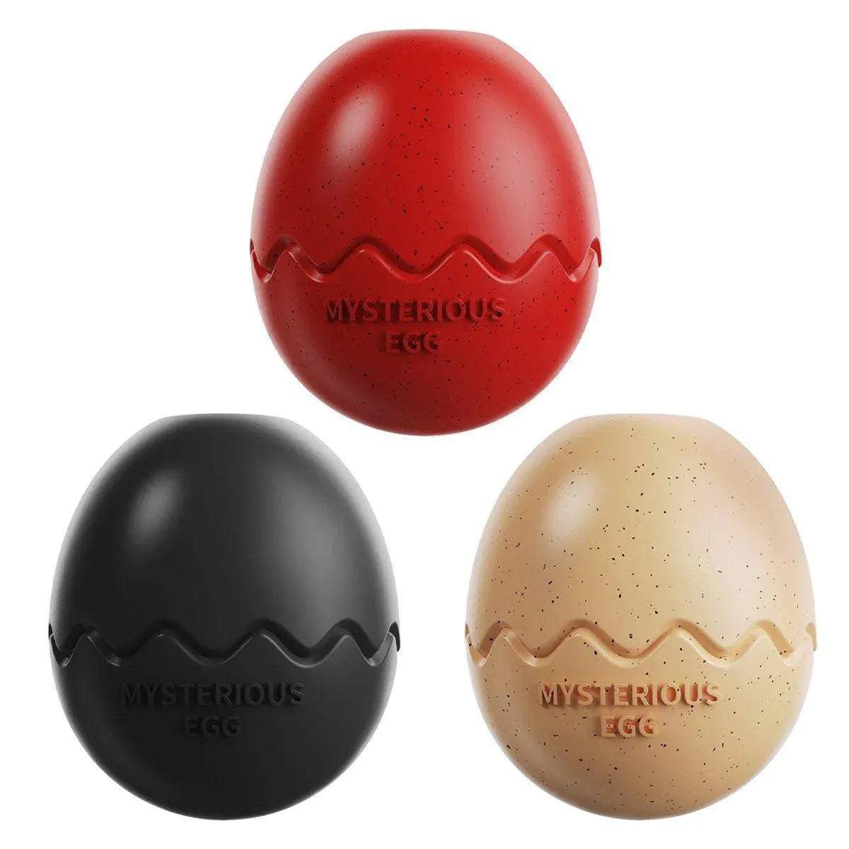 Licking Dog Gnawing Toy Slow Feeder Dinosaur Eggs Interactive Slow Food Dog Toy - Black