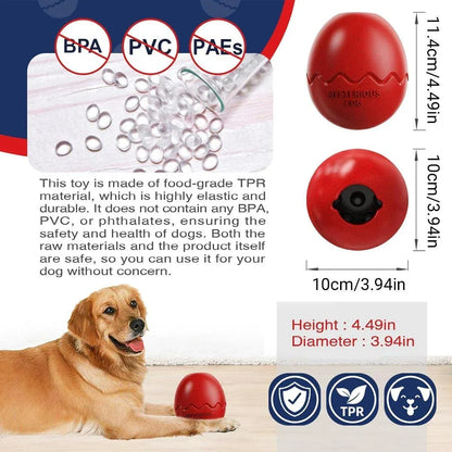Licking Dog Gnawing Toy Slow Feeder Dinosaur Eggs Interactive Slow Food Dog Toy - Beige