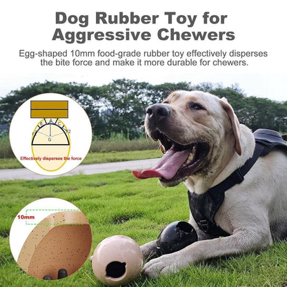 Licking Dog Gnawing Toy Slow Feeder Dinosaur Eggs Interactive Slow Food Dog Toy - Red