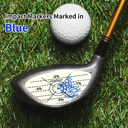 100 Golf Club Face Impact Stickers, 3 Types