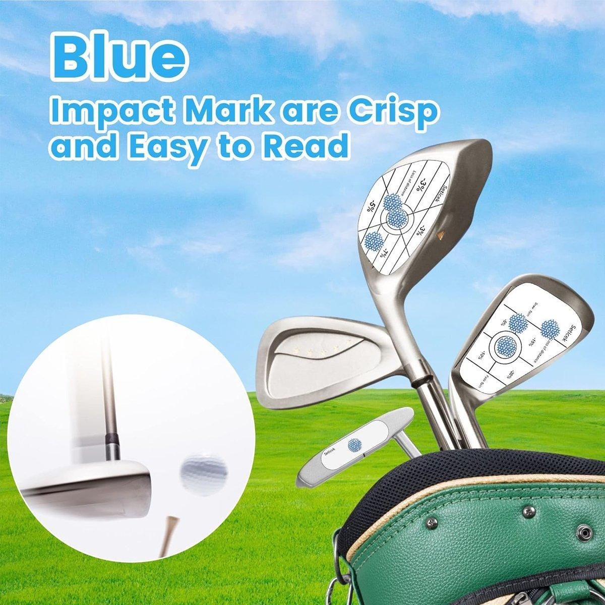 100 Golf Club Face Impact Stickers, 3 Types