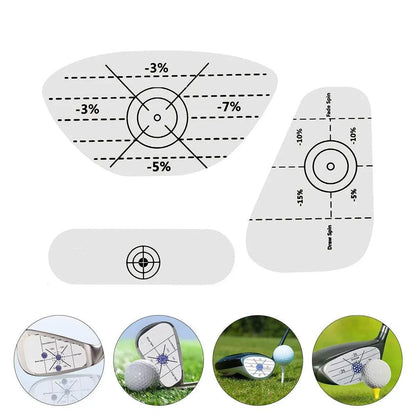 100 Golf Club Face Impact Stickers, 3 Types