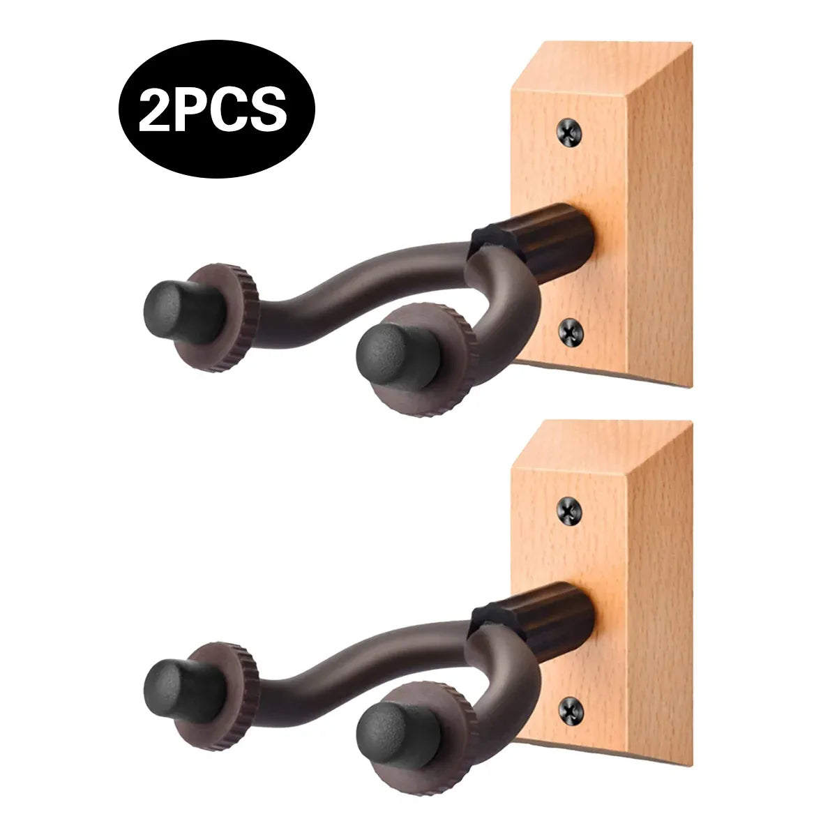 2PCS Guitar Wall Hanger Hook Holder Sturdy for Bass Ukulele Instrument Storage