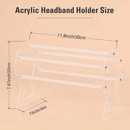 Clear Acrylic Headband Storage Stand