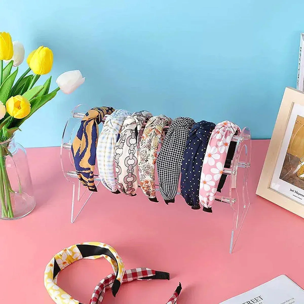 Clear Acrylic Headband Storage Stand