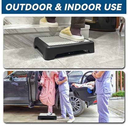 Non-Slip Half Step Stool 50 x 40 x 9.5 cm Indoor Outdoor Mobility Step, 1 Piece