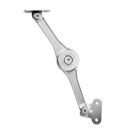 2 PCS Folding Lid Lift Up Stay Support Buffer Stop Hinge Silver With Soft-Close