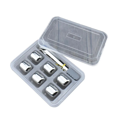 6-Piece Reusable Metal Drink Chiller Set