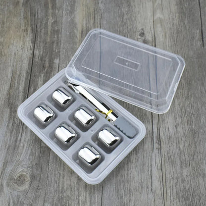 6-Piece Reusable Metal Drink Chiller Set
