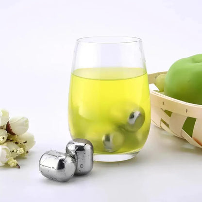 6-Piece Reusable Metal Drink Chiller Set