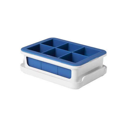 3-Piece 6-Cell Ice Cube Tray Set with Lid and Storage Container