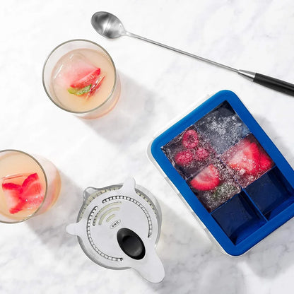 3-Piece 6-Cell Ice Cube Tray Set with Lid and Storage Container