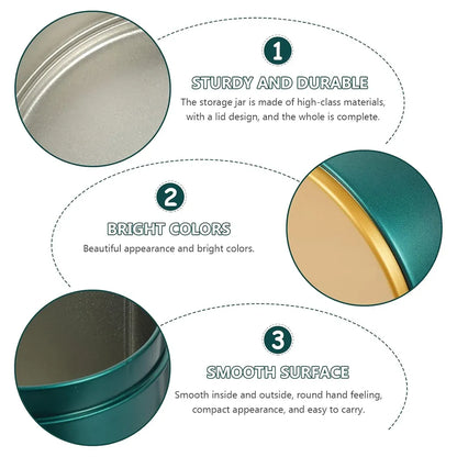 4PCS Airtight Coffee Bean Tea Storage Tin Set 4 Colour for Kitchen Pantry Use