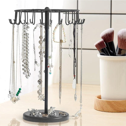 1-Piece Black Rotating Jewellery Display Rack