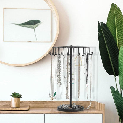 1-Piece Black Rotating Jewellery Display Rack