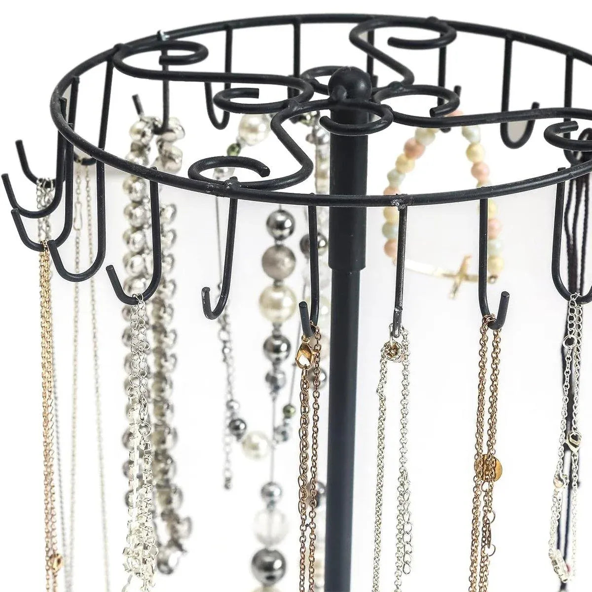 1-Piece Black Rotating Jewellery Display Rack