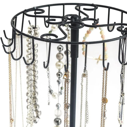 1-Piece Black Rotating Jewellery Display Rack