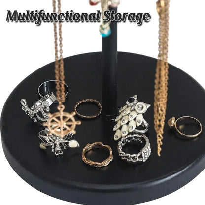 1-Piece Black Rotating Jewellery Display Rack