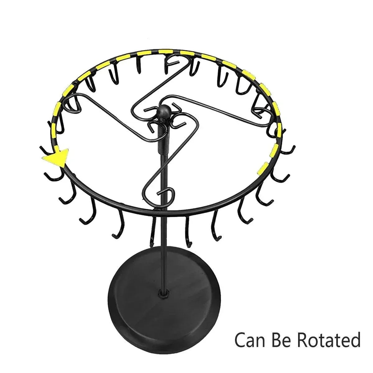 1-Piece Black Rotating Jewellery Display Rack