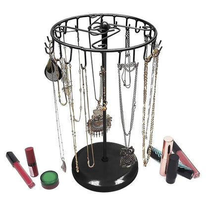 1-Piece Black Rotating Jewellery Display Rack