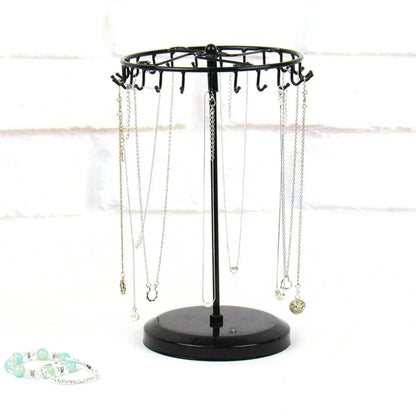 1-Piece Black Rotating Jewellery Display Rack