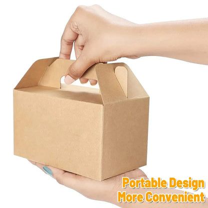 50-Piece Large Kraft Paper Takeaway Box Set