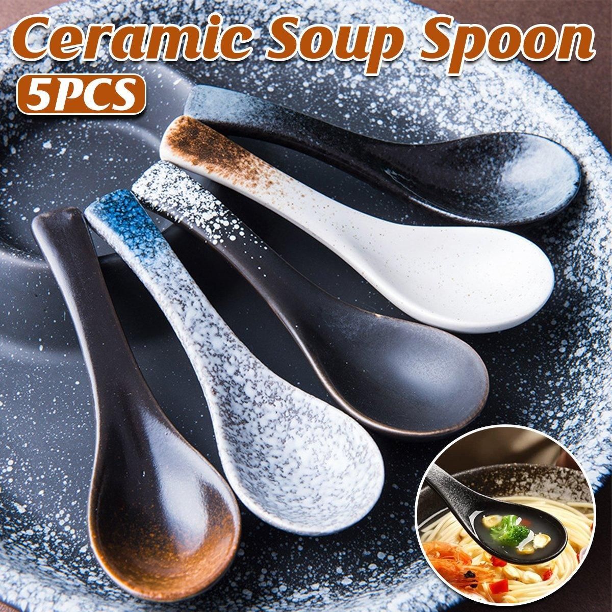 5-Piece Assorted Soup Spoon Set