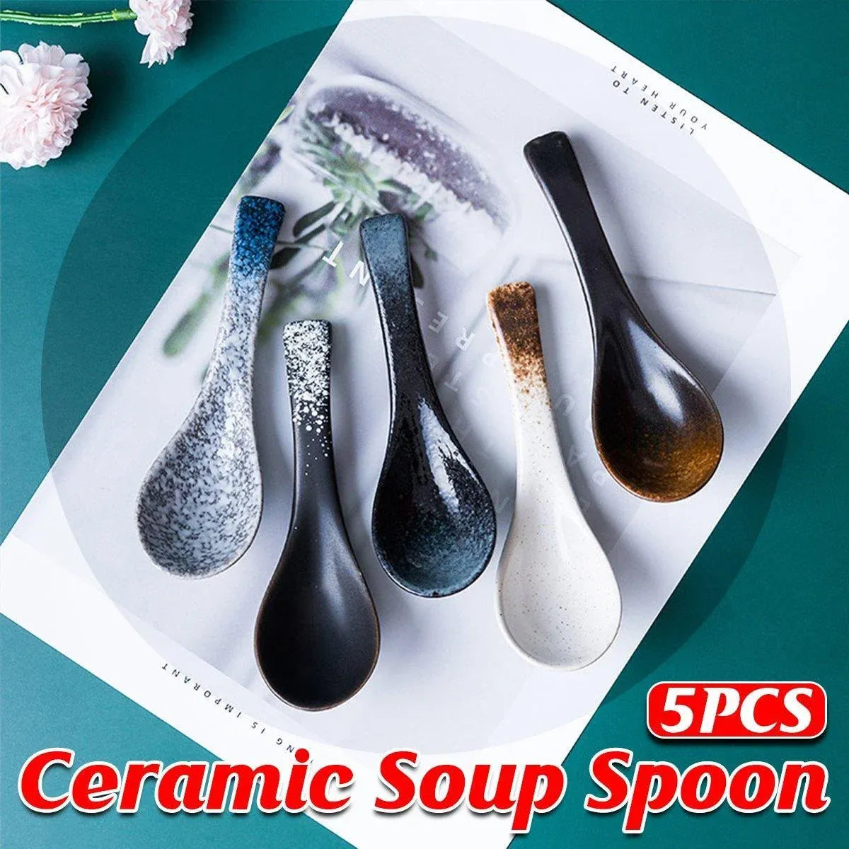 5-Piece Assorted Soup Spoon Set