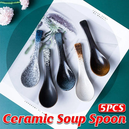 5-Piece Assorted Soup Spoon Set