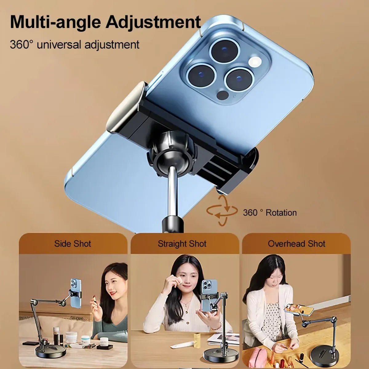 Mobile Phone Stand Dedicated to Overhead Shooting Adjustable Live Streaming Vlog