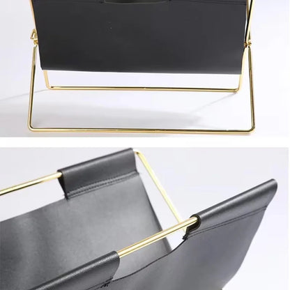 Minimalist Foldable Magazine Rack Easy to Storage Durable for Home Living Room