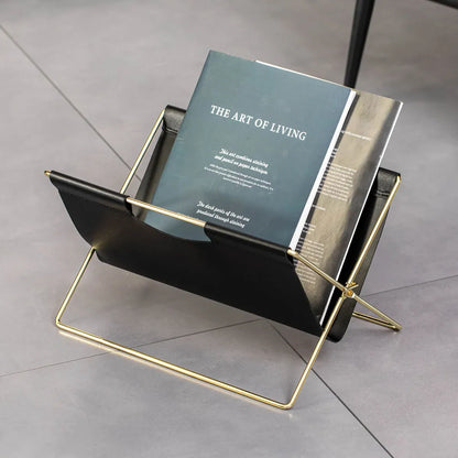 Minimalist Foldable Magazine Rack Easy to Storage Durable for Home Living Room