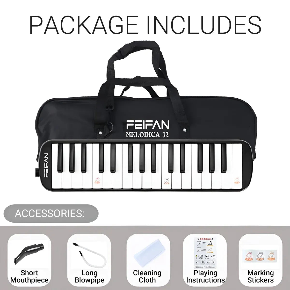 32 Key Melodica Primary School Students Classroom Practice for Beginners