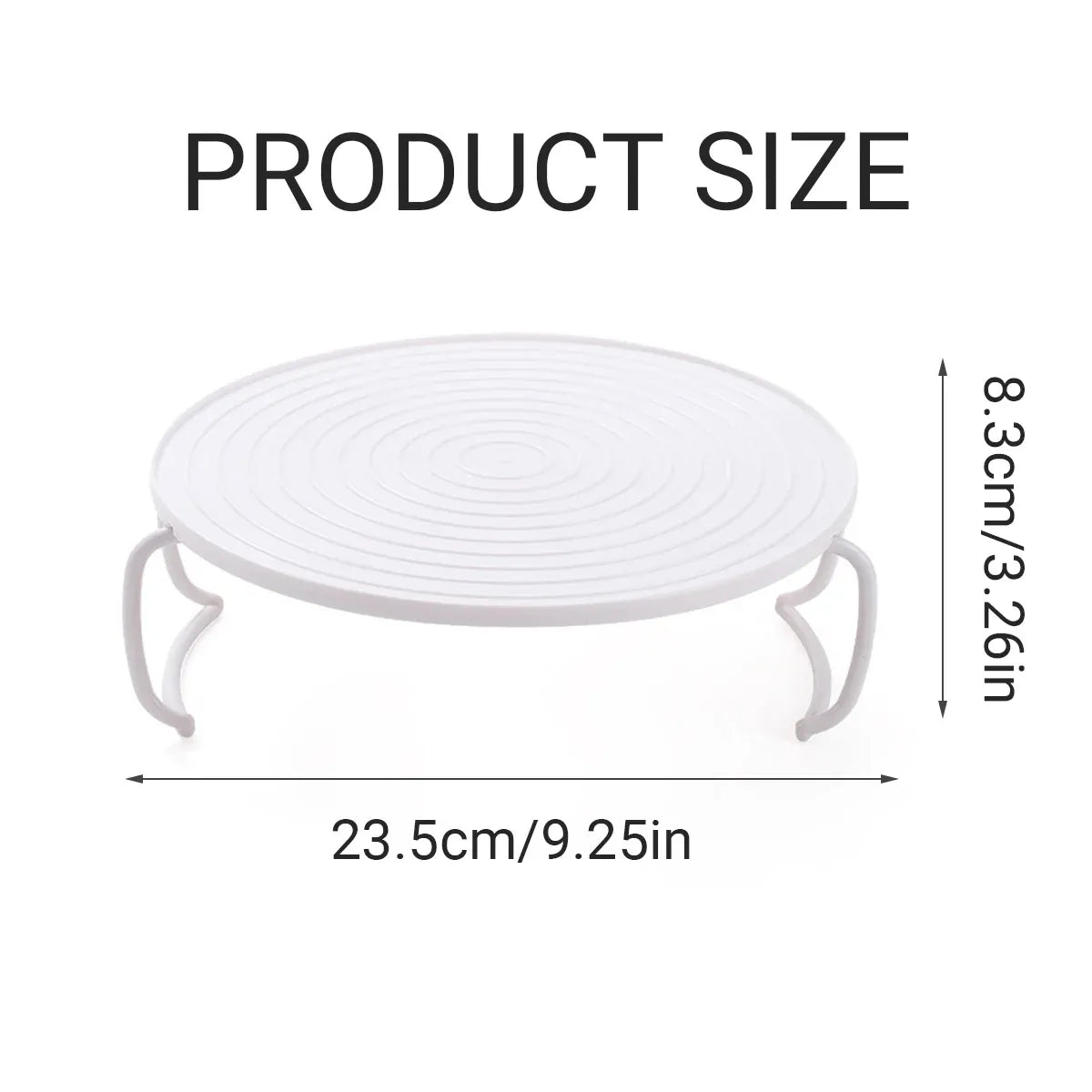 2PCS Kitchen Steaming Rack Multi Layer Tray Microwave Oven Cooking Shelf