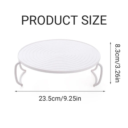 2PCS Kitchen Steaming Rack Multi Layer Tray Microwave Oven Cooking Shelf