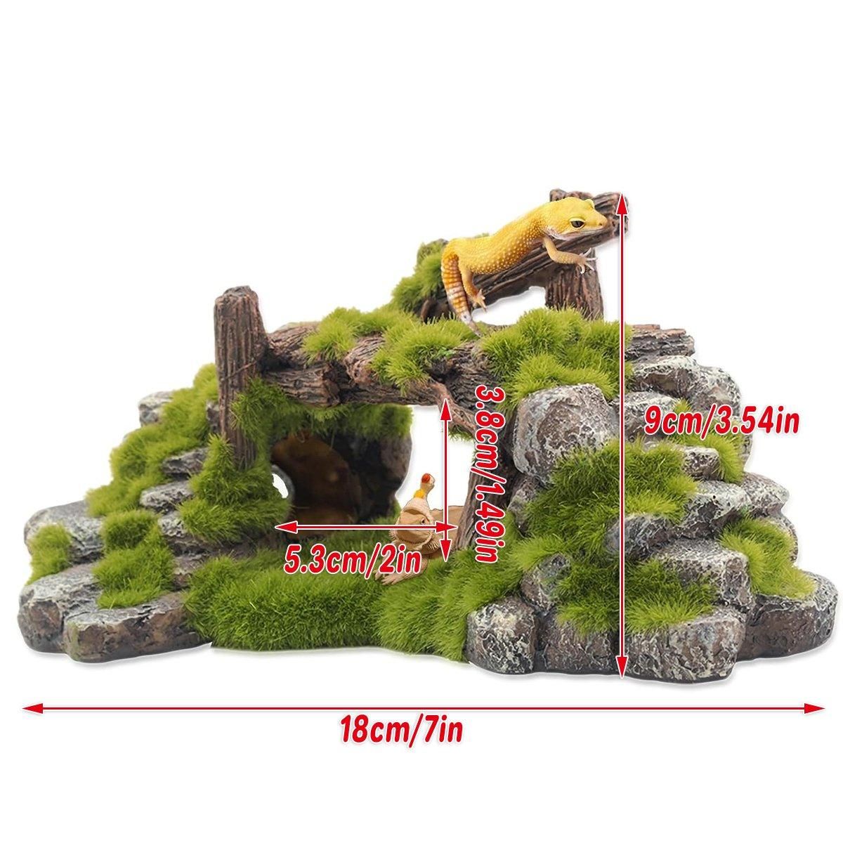 1-Piece Resin Moss Bridge Aquarium Decoration