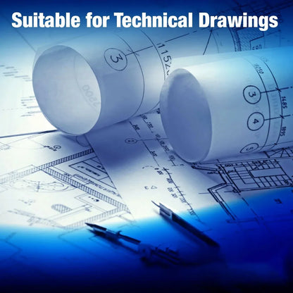 A1 Engineering Drawing Paper Rolls 80gsm 61cm x 50m for Architects Students Use