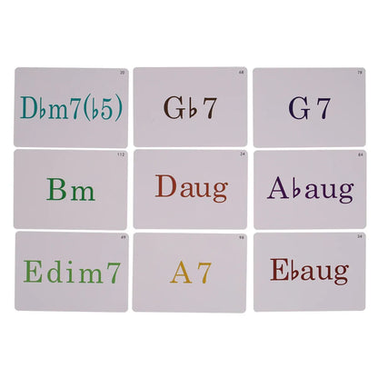 Portable Colorful Beginner Piano Chord Chart Piano Fingering Chart Easy To Read