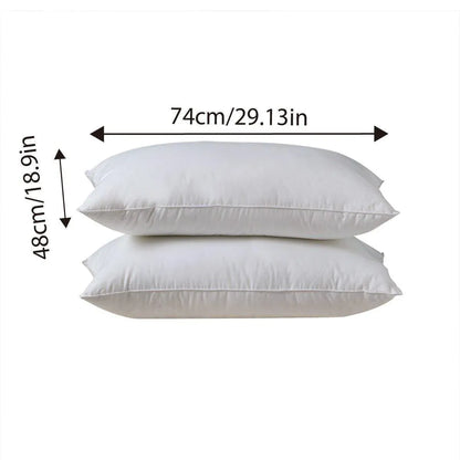 1 White Pillow Insert, 48 x 74 cm