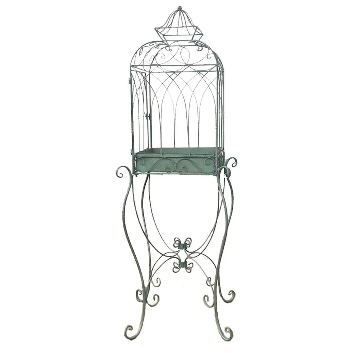 Iron Balcony Plant Stand Floor Rack Metal Garden Display Shelf Garden Decoration