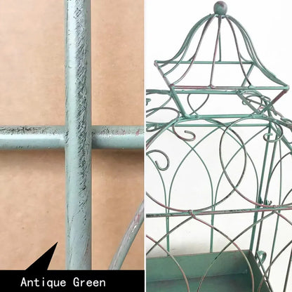 Iron Balcony Plant Stand Floor Rack Metal Garden Display Shelf Garden Decoration