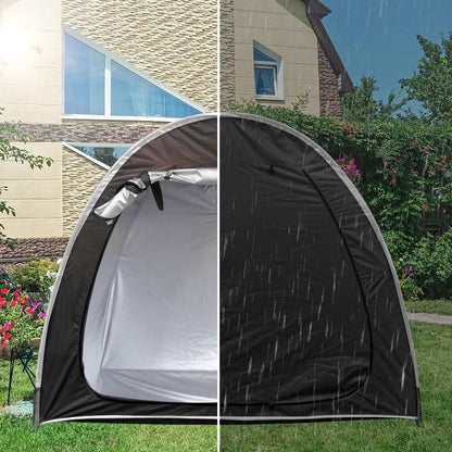 Black Foldable Bicycle Storage Tent 200 x 80 x 165 cm - 1 Piece