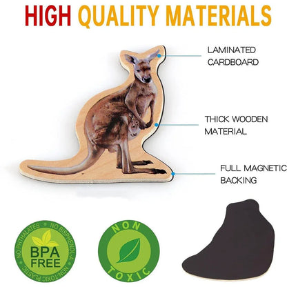20-Piece Animal Magnet Pack with Carry Storage Box