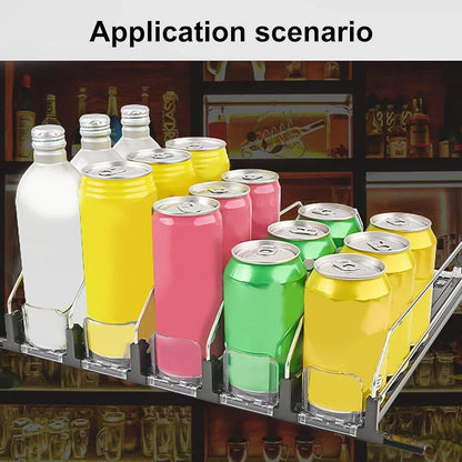 5-Piece Beverage Pusher Lane Set for Fridge and Retail Shelves