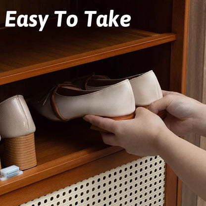 1-Piece Brown Shoe Storage Cabinet, 60 x 32 x 73 cm