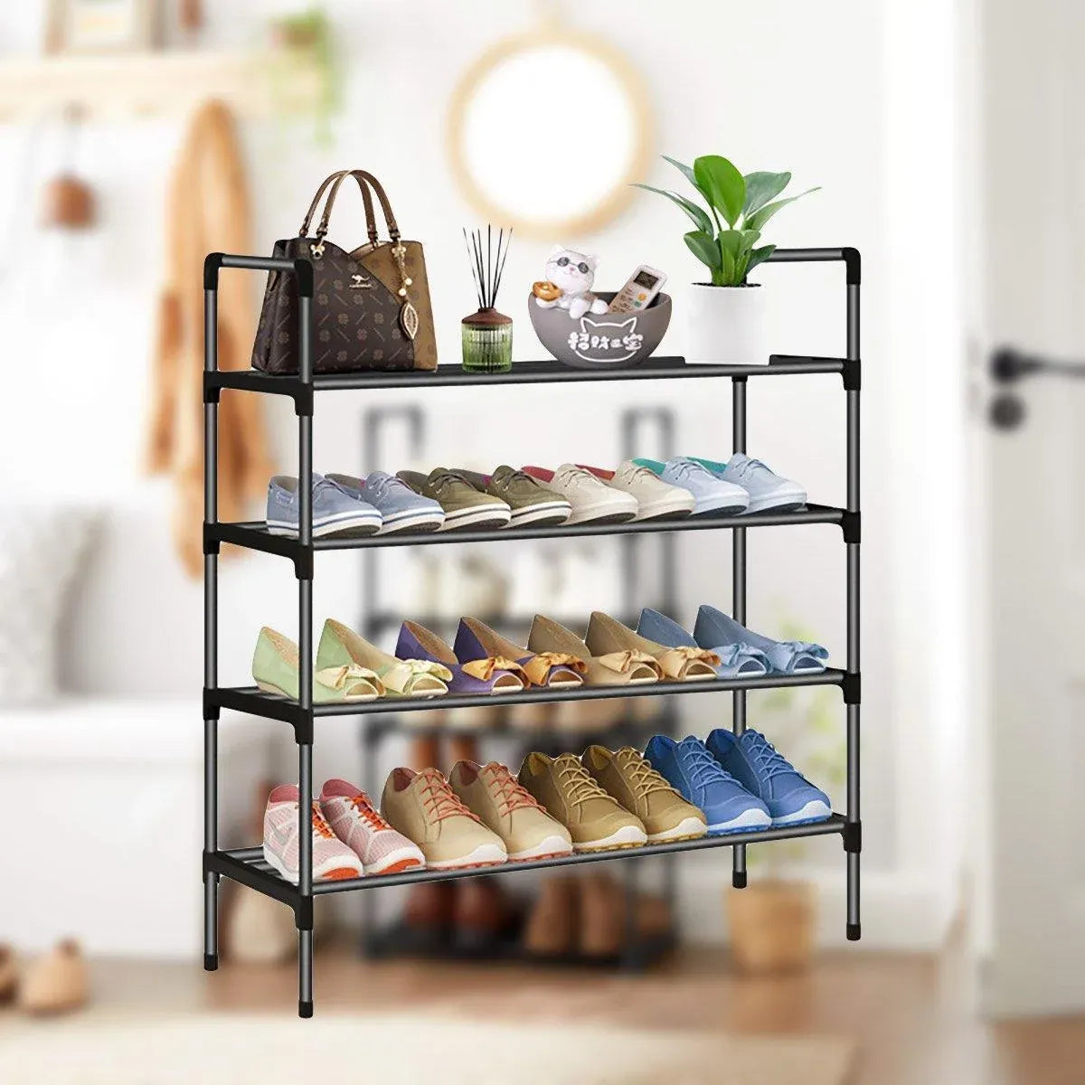 1-Piece 4-Tier Shoe Storage Rack