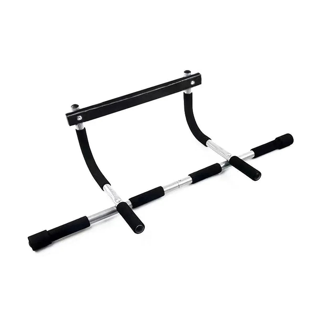 1-Piece Black and Silver Doorway Pull-Up Bar