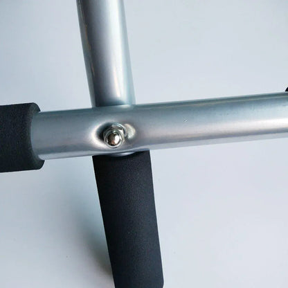 1-Piece Black and Silver Doorway Pull-Up Bar