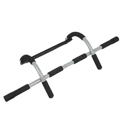 1-Piece Black and Silver Doorway Pull-Up Bar